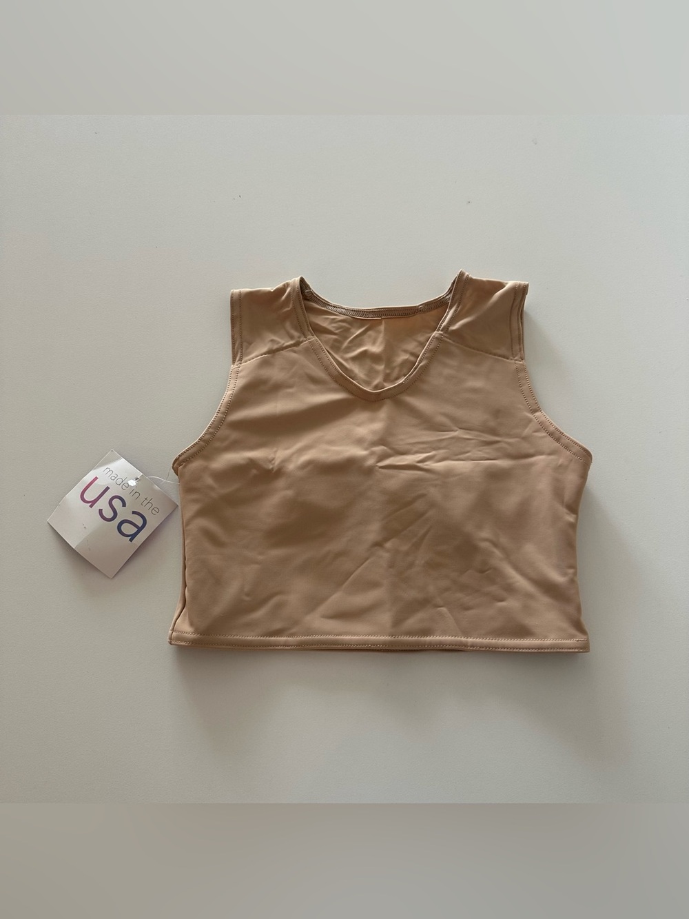 NEW GC2B Compression Binder Top Beige Nude M Gender Affirming Transgender